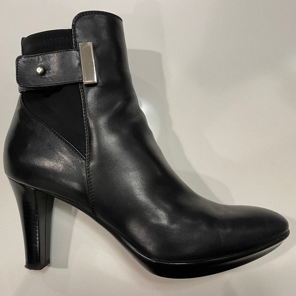 Aquatalia Weatherproof, Black, High Heel Boot, Size 10, Made in Italy - Picture 8 of 9